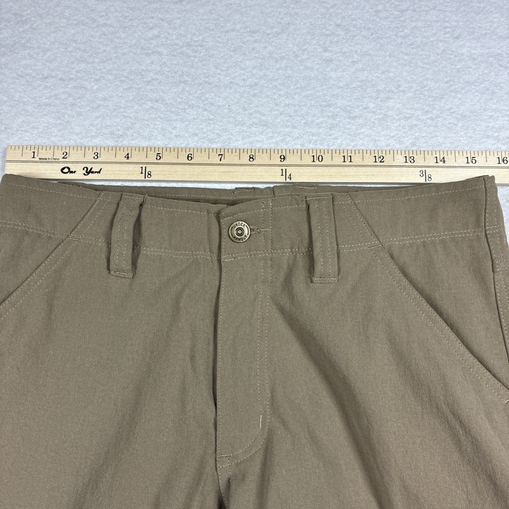 Under Armour Men's Cargo Shorts Brown Nylon Heavy Size 30 Utility Outdoors - Picture 5 of 8